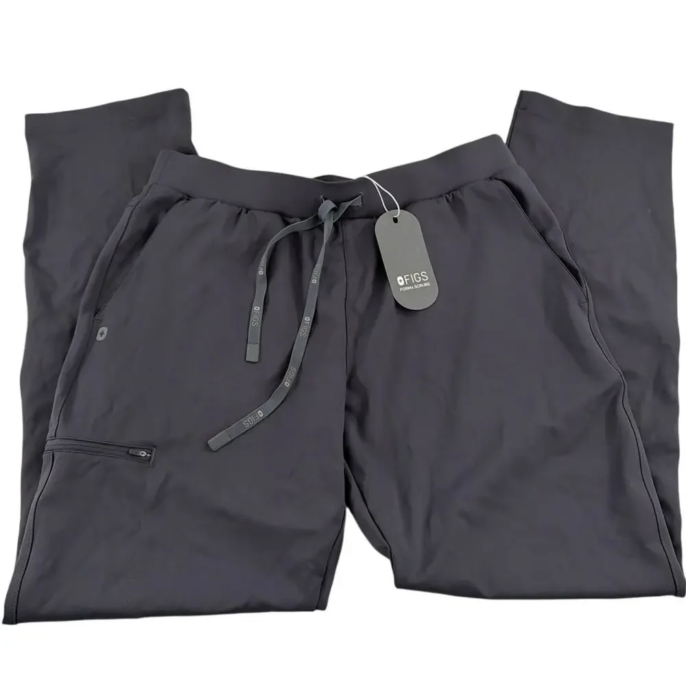 Figs Charcoal Pierre Formx Slim Tapered Scrub Pants Size XLT